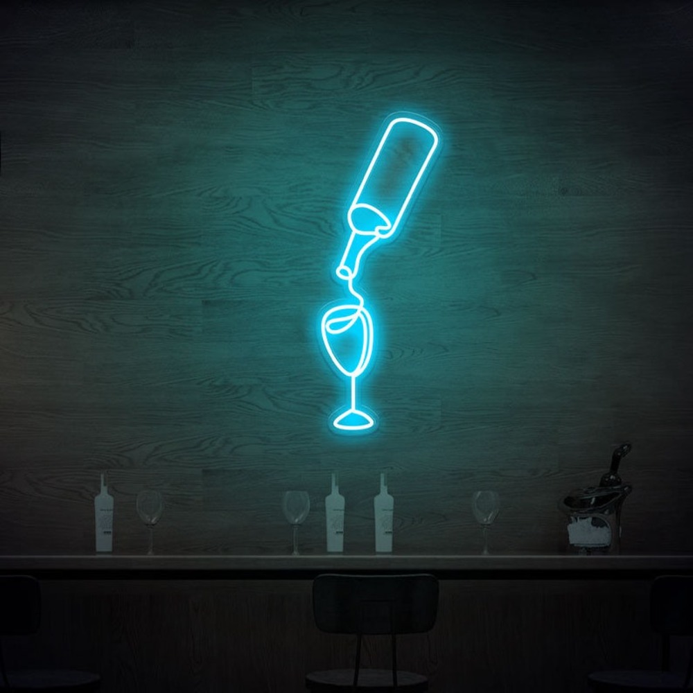 Luces Led de neón para vino, d - Wine Beer Store reseña y precio