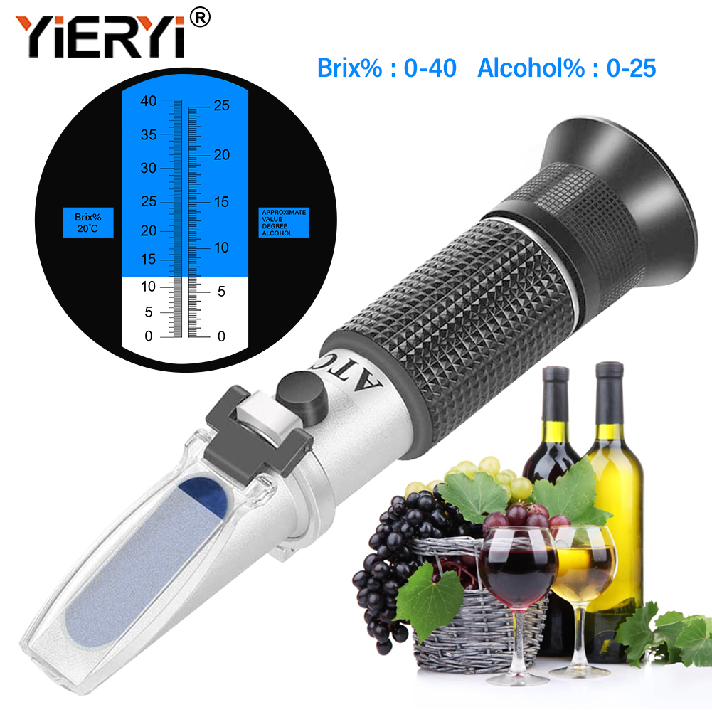 Refractómetro Yieryi 100% Nuev - Wine Beer Brand reseña y precio