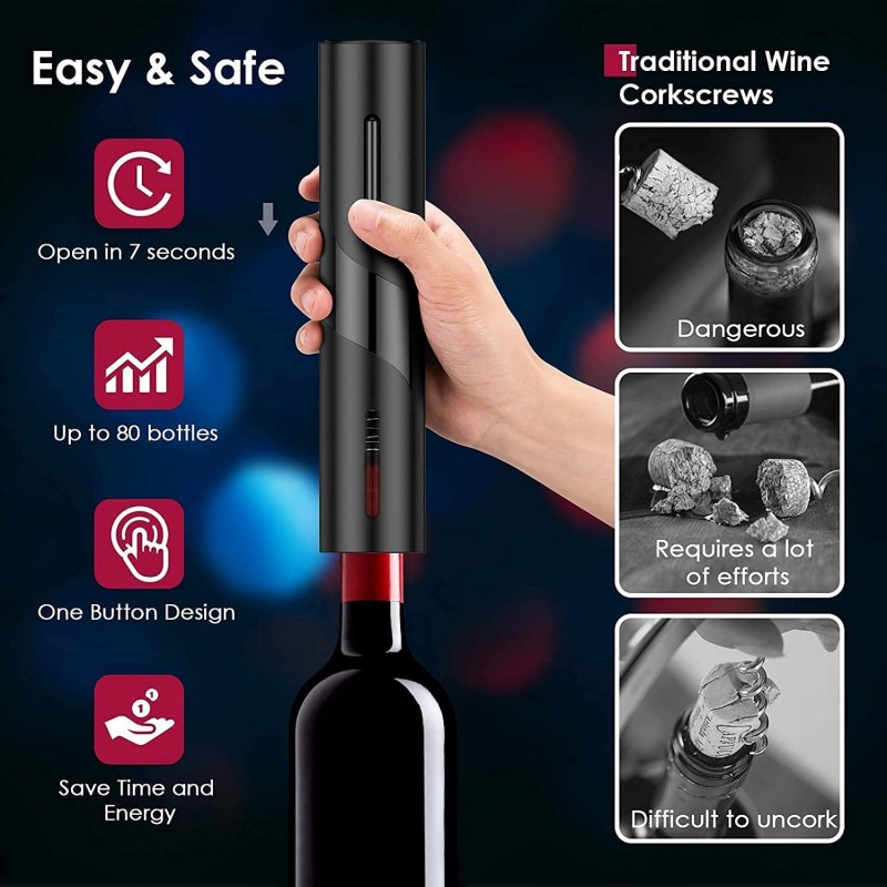 Sacacorchos automático eléctri - Wine In Beer Bottle reseña y precio