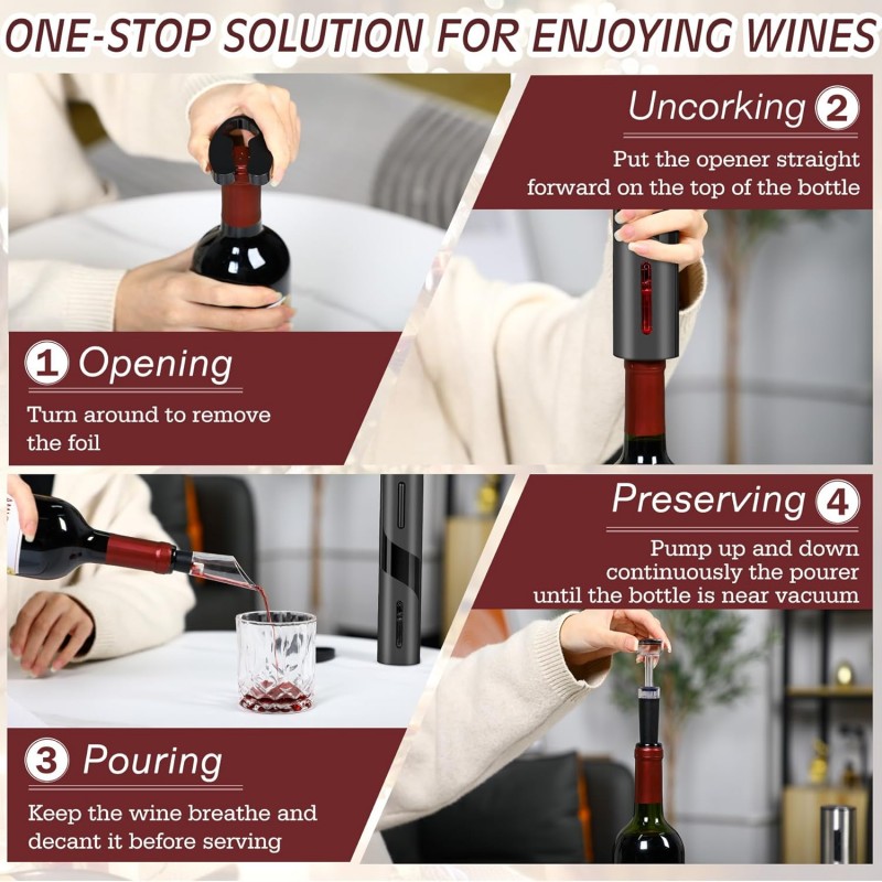 Sacacorchos automático eléctri - Wine In Beer Bottle reseña y precio
