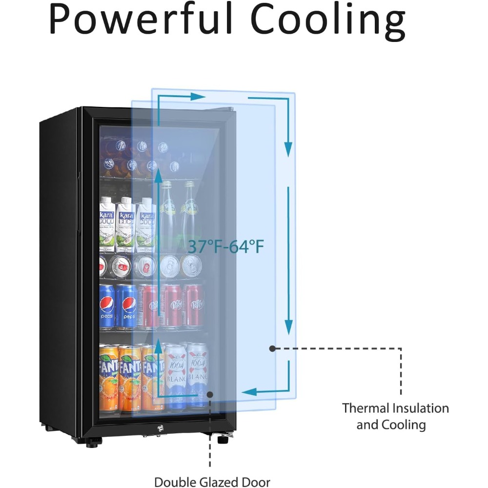 Refrigerador de bebidas, minir - Wine Beer Fridge reseña y precio
