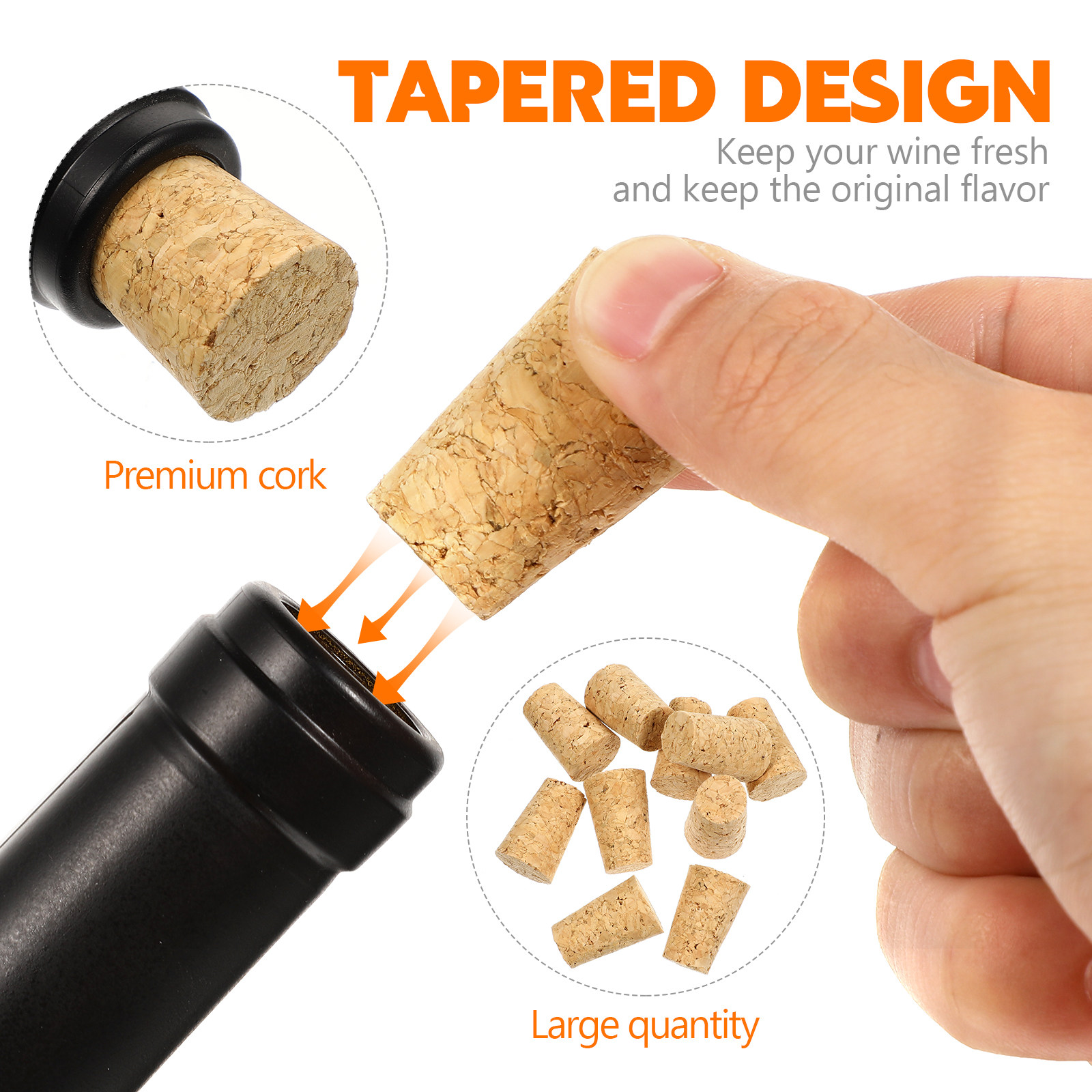 10 tapones de corcho para bote - Wine Beer Tasting reseña y precio