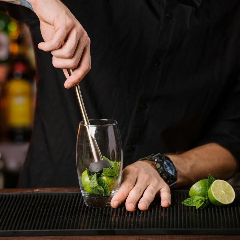 Muddler de cócteles de acero i - Muddler Cocktail Bar reseña y precio