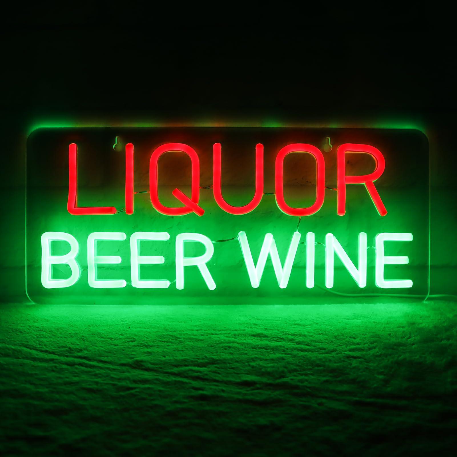 Letreros de Neón de Licor, Cer - Wine Beer Store reseña y precio